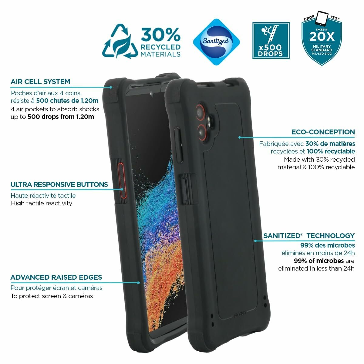Mobile cover Mobilis 054015 Black