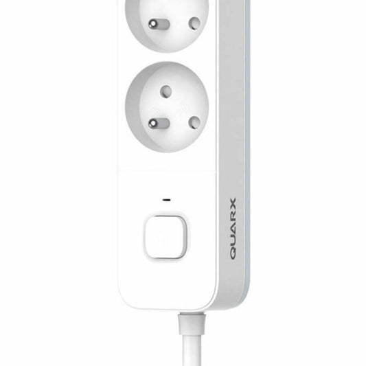 4-socket plugboard with power switch QUARX (3 m)