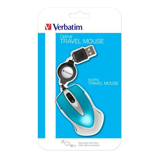Mouse Verbatim GO MINI Blue Black 1000 dpi (4 Units)