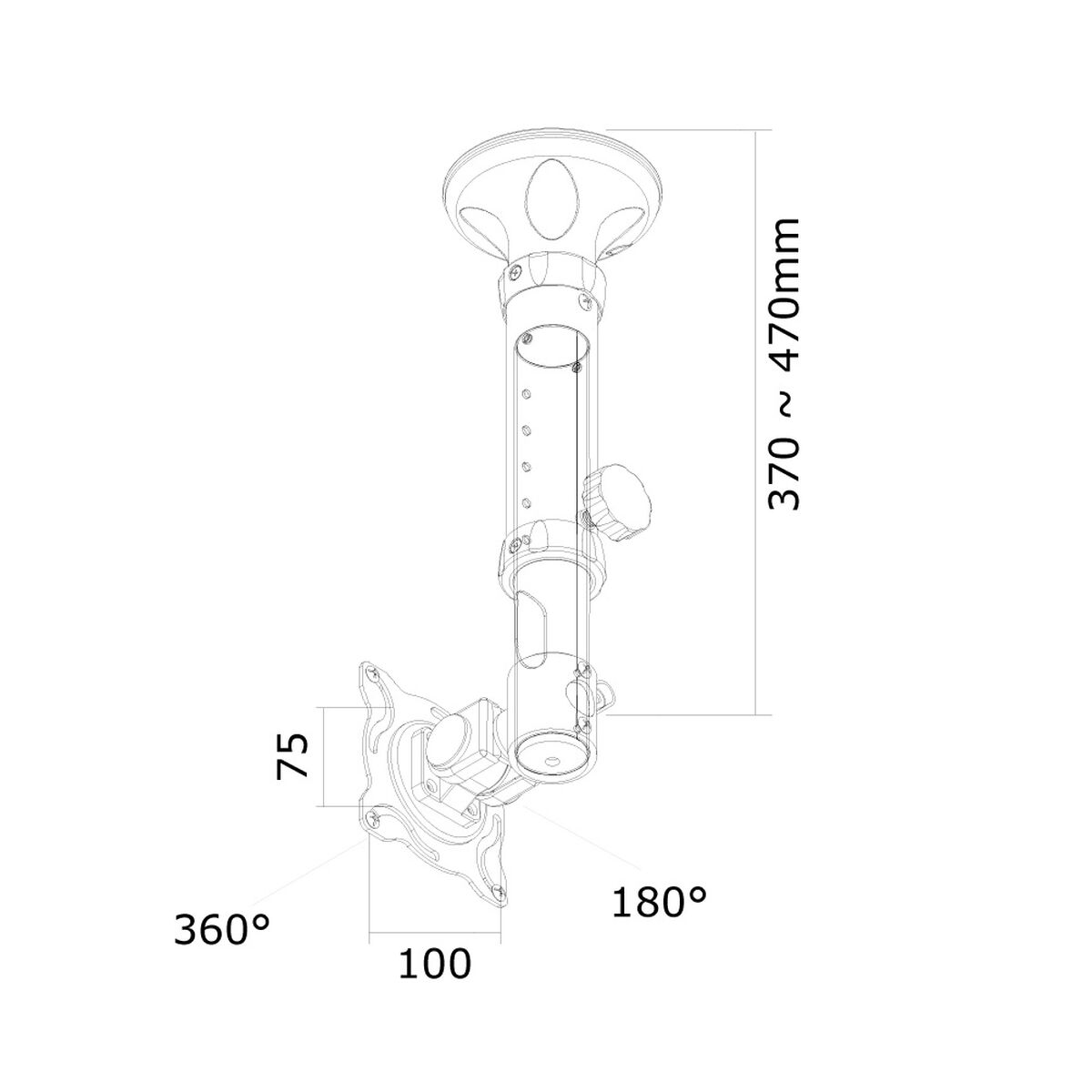 TV Mount Neomounts FPMA-C025SILVER 10" 30" 12 kg