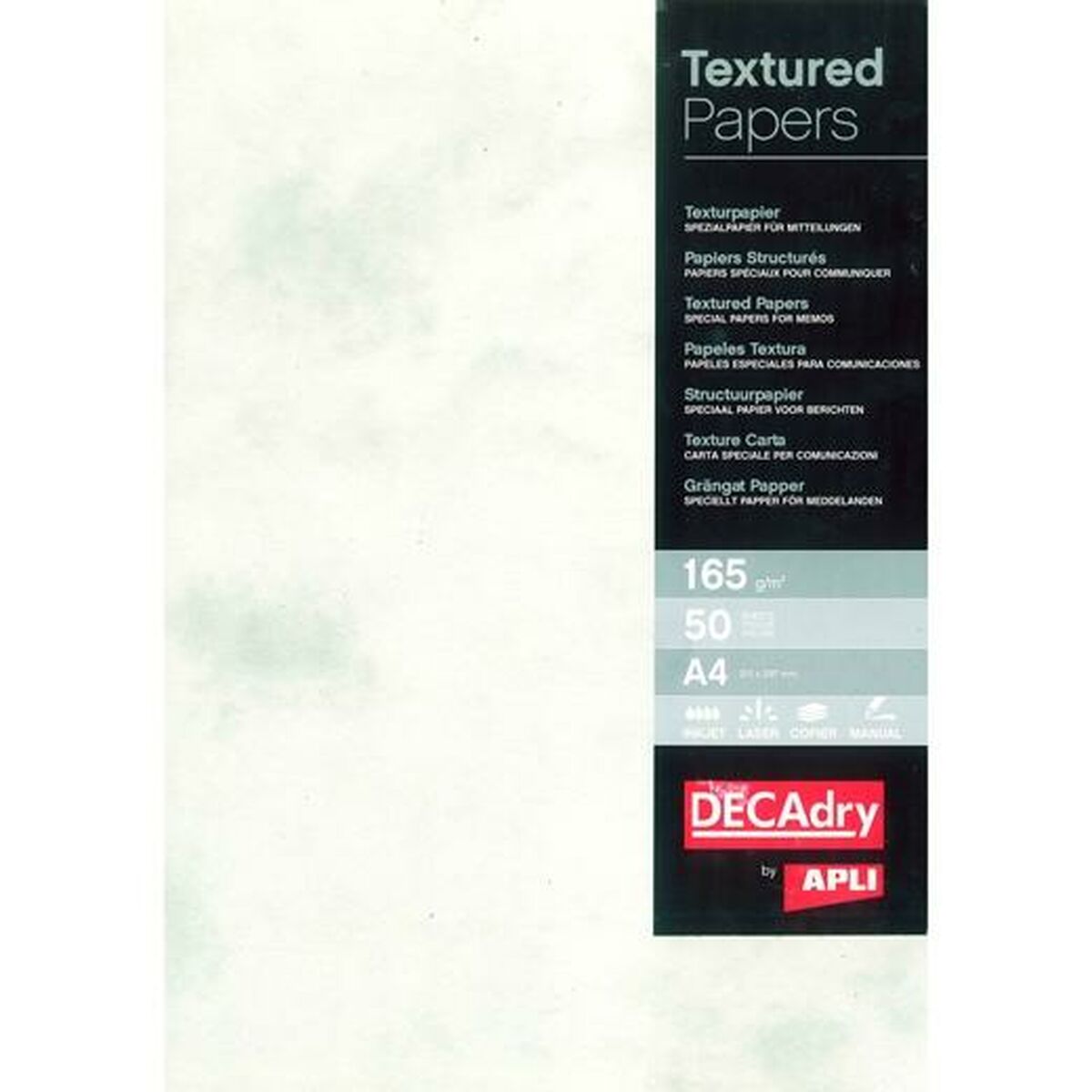 Printer Paper Apli Grey A4 50 Sheets (15 Units)