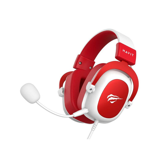 Gaming Earpiece with Microphone Havit H2002d White Red