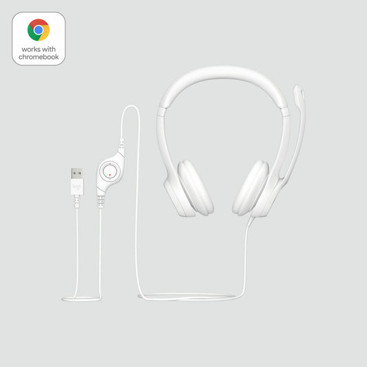Headphones Logitech H390 White