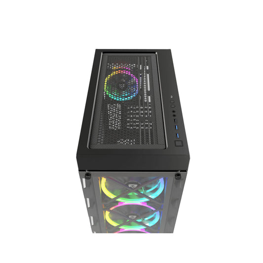 ATX Semi-tower Box Nfortec NF-CS-DRACOX-B Black