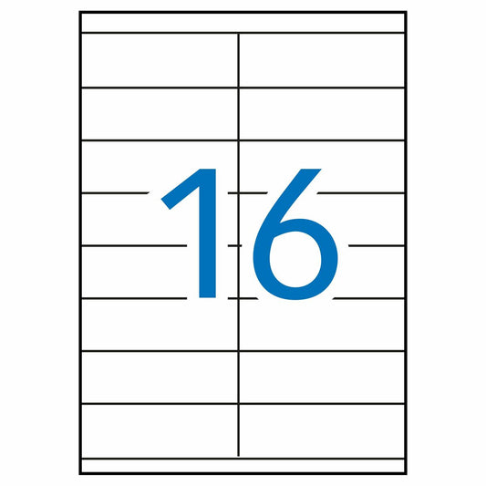 Adhesive labels Apli 01287 White 100 Sheets 105 x 35 mm