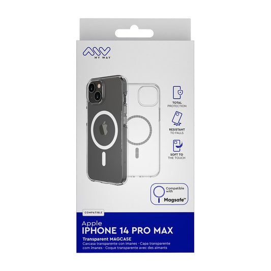 Mobile cover Myway iPhone 14 Pro Max Transparent Magnetic