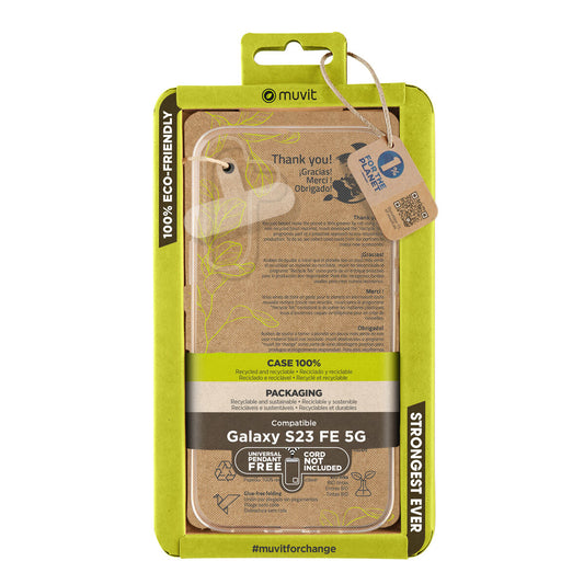 Mobile cover Muvit for Change Galaxy S23 FE 5G Transparent Samsung Galaxy S23 Ultra