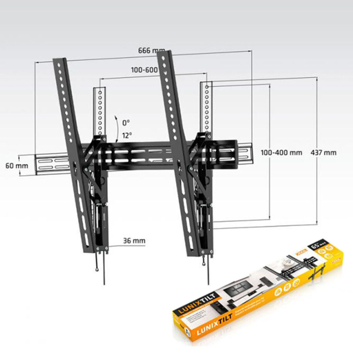 Fixed TV Support Axil AC0571E 32"-65"
