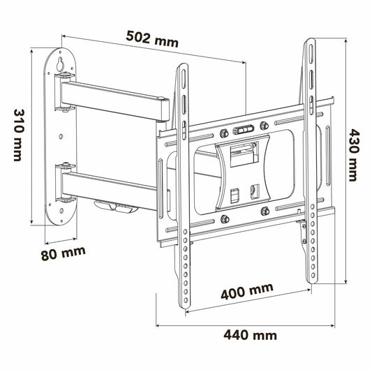 Wall Bracket Nox-Xtreme NXLITEWALLFLEX 55"