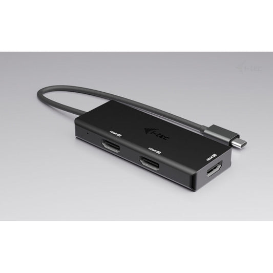 USB Hub i-Tec C31TRIPLE4KHDMIPD Black