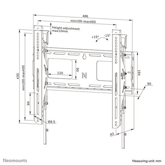 TV Mount Neomounts WL35-750BL14 32" 75" 100 kg