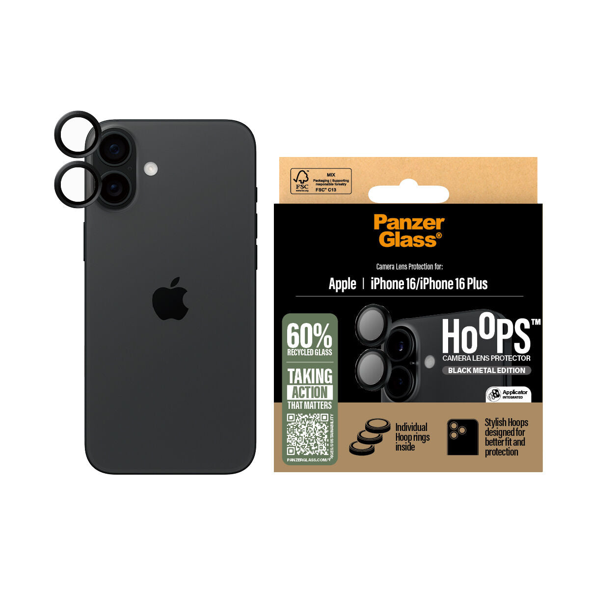 Mobile Screen Protector Panzer Glass iPhone 16 P Apple