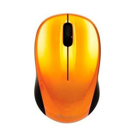Wireless Mouse Verbatim GO NANO Black Orange 1600 dpi (4 Units)
