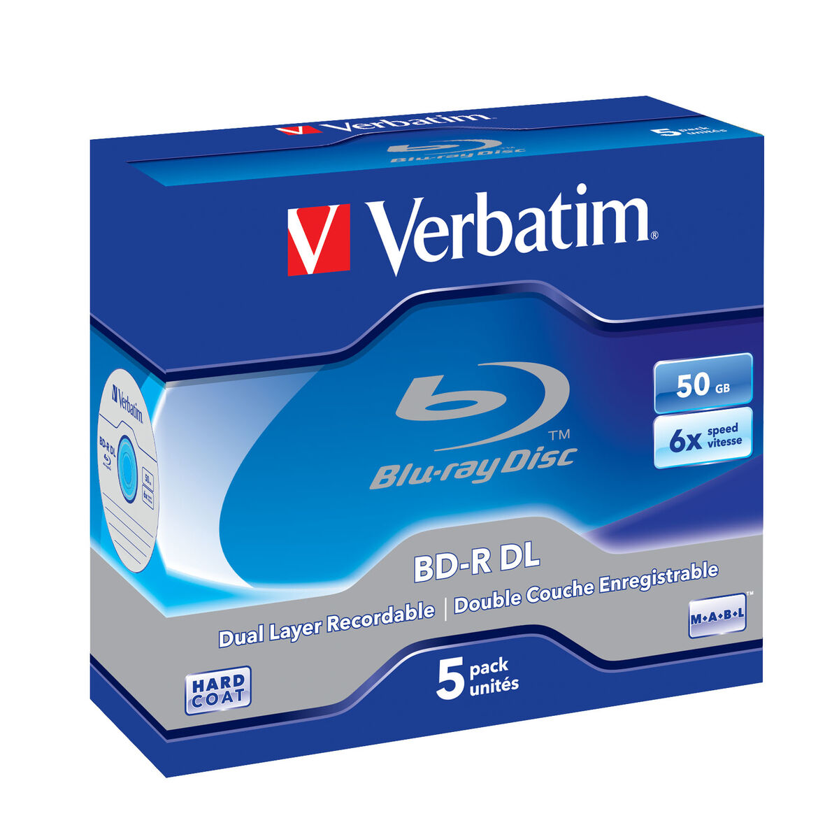 Blu-Ray BD-R Verbatim 43748 5 Units