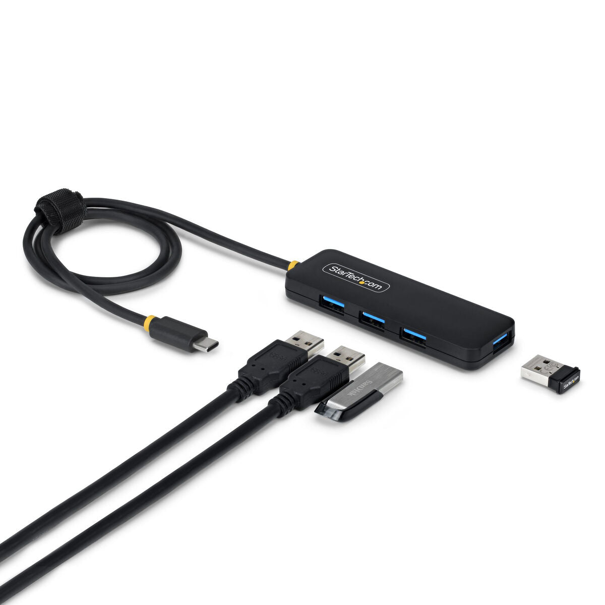 USB Hub Startech H5C4A-USB-HUB-2 Black