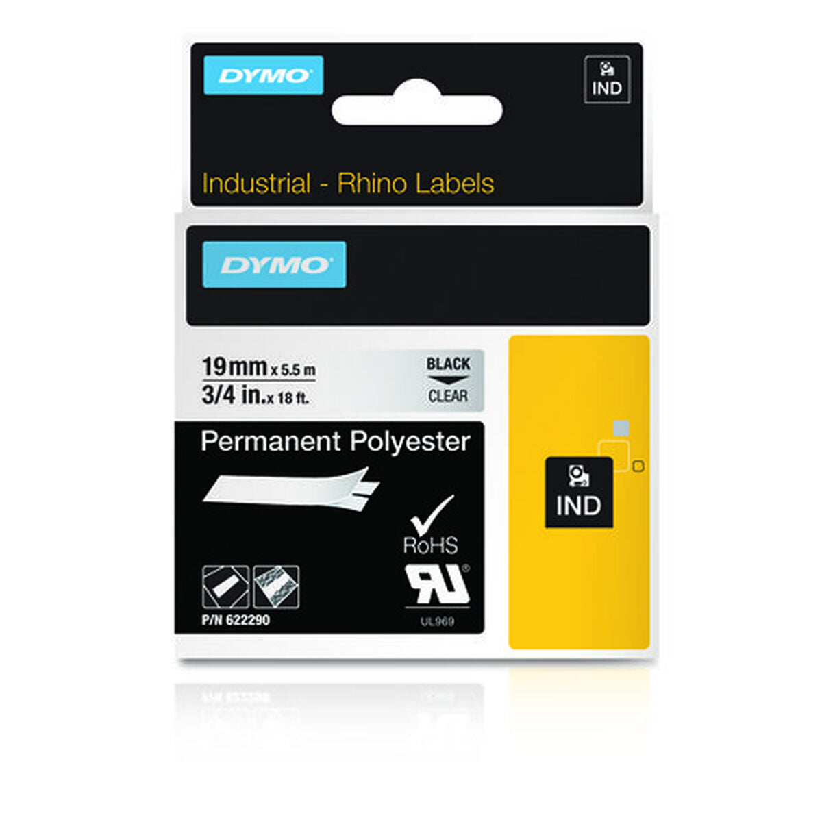 Laminated Tape for Labelling Machines Dymo 622290 Multicolour