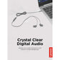 Headphones with Microphone Lenovo GXD1J77354 Grey