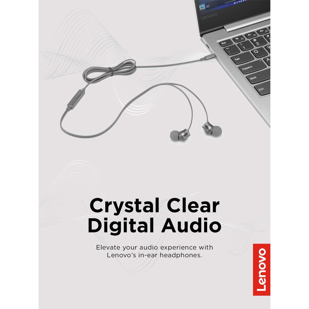 Headphones with Microphone Lenovo GXD1J77354 Grey