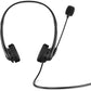 Headphones with Microphone HP Wired USB Headset Black
