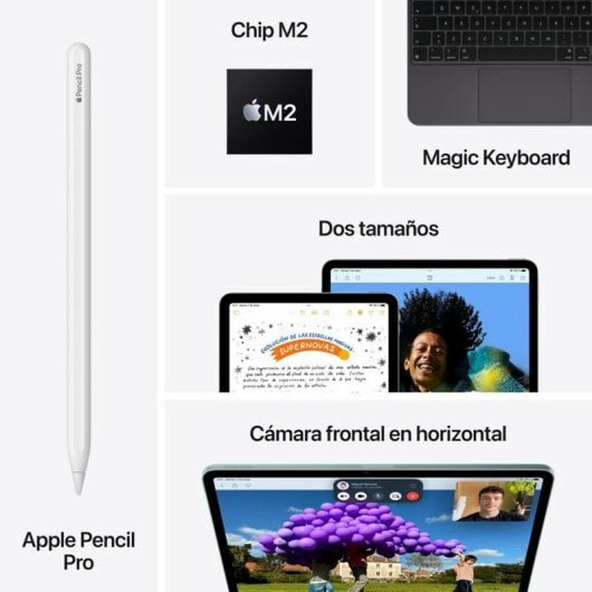 Tablet Apple iPad Air 2024 11" M2 8 GB RAM 128 GB Purple