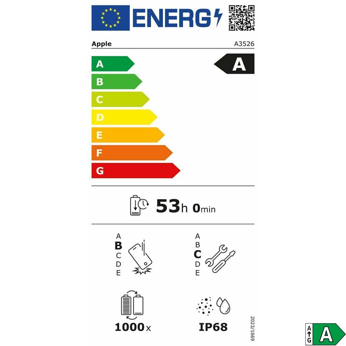 Smartphone Apple MFYX4QL/A 6,9" Hexa Core 12 GB RAM 1 TB Blue