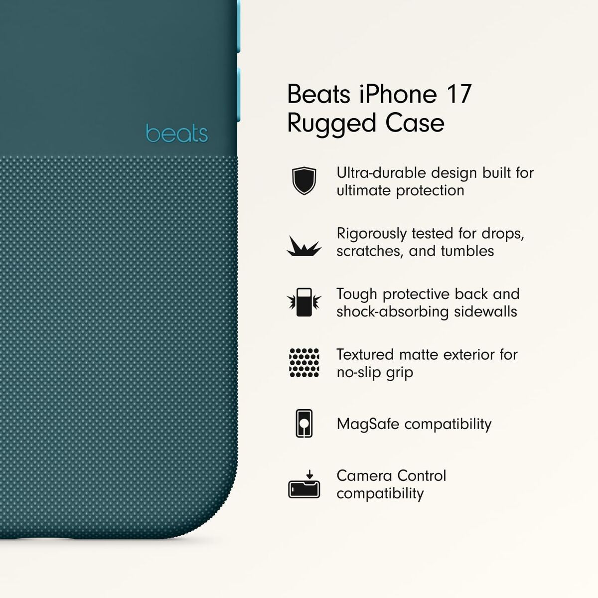 Mobile cover Beats iPhone 17 Blue Apple