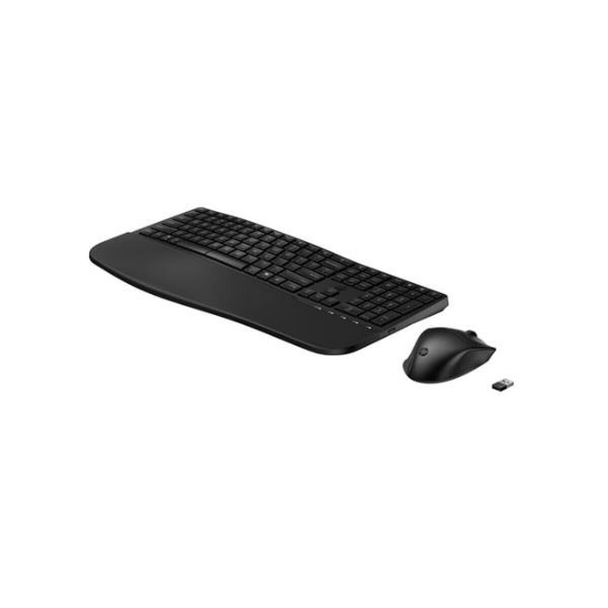 Keyboard and Mouse HP 680 Comfort Black Spanish Qwerty