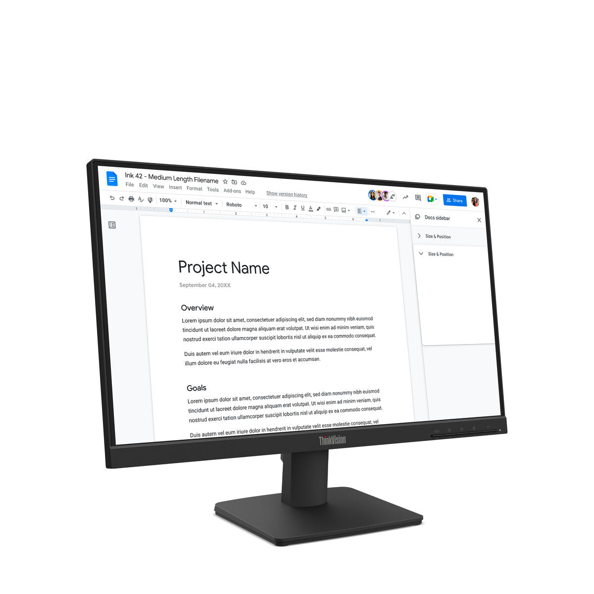 Monitor Lenovo 64CBKAT6EU Full HD 21,5"