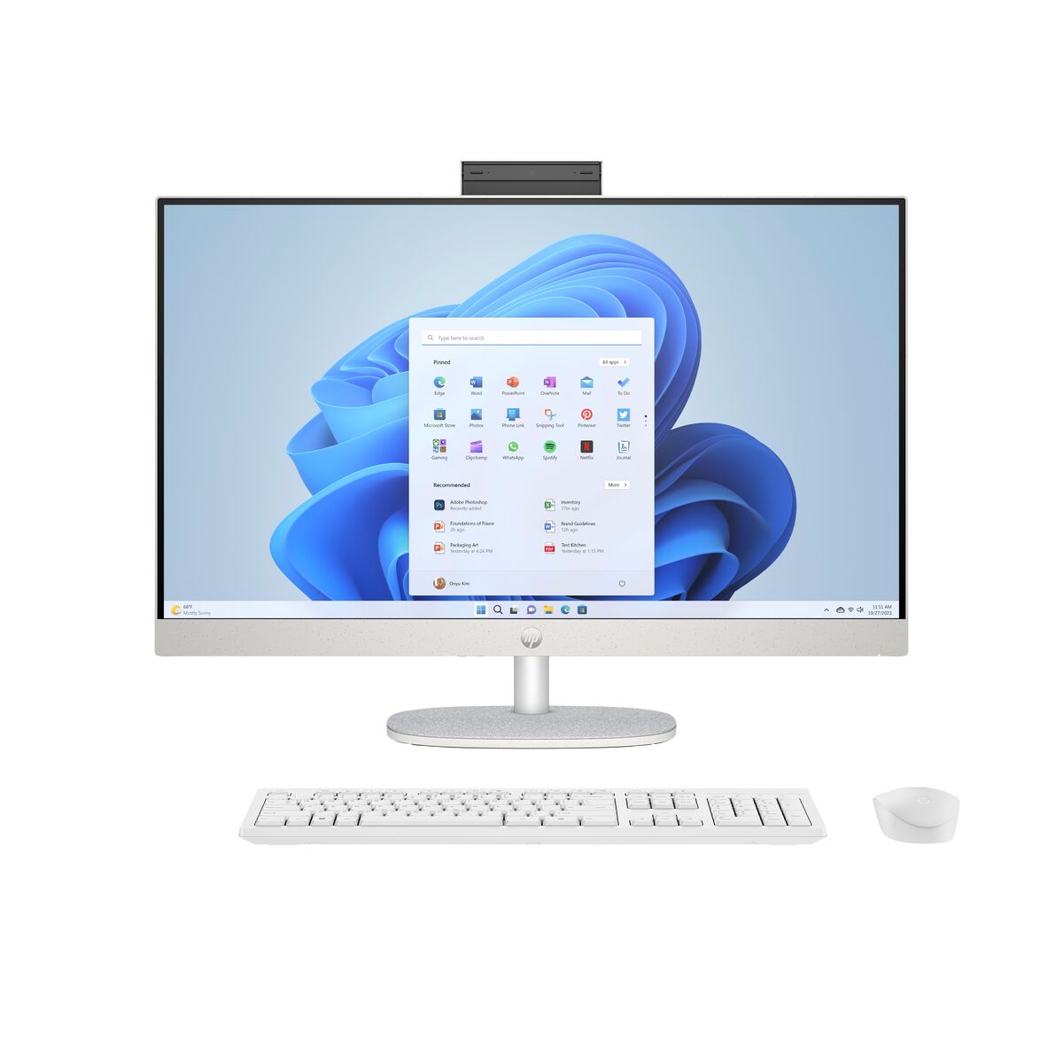 All in One HP 27 CR1009NS U5-125U 27" Intel Core Ultra 5 125U 16 GB RAM 512 GB SSD Spanish Qwerty