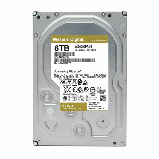 Hard Drive Western Digital WD6004FRYZ 3,5" 6 TB