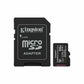 Micro SD Memory Card with Adaptor Kingston SDCS3/64GB 64 GB