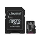 Micro SD Memory Card with Adaptor Kingston SDCS3/64GB 64 GB