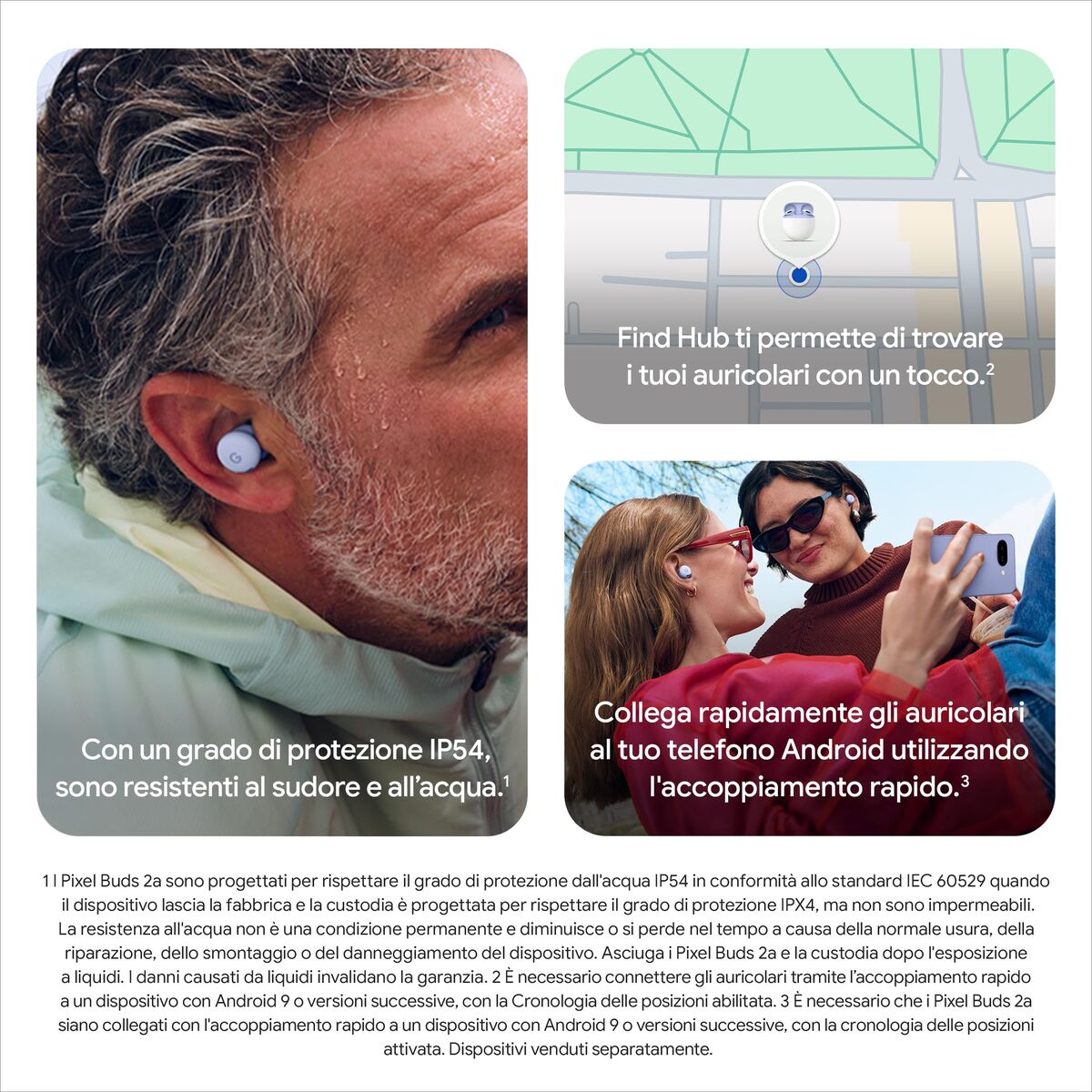 Headphones Google Pixel Buds 2a Green