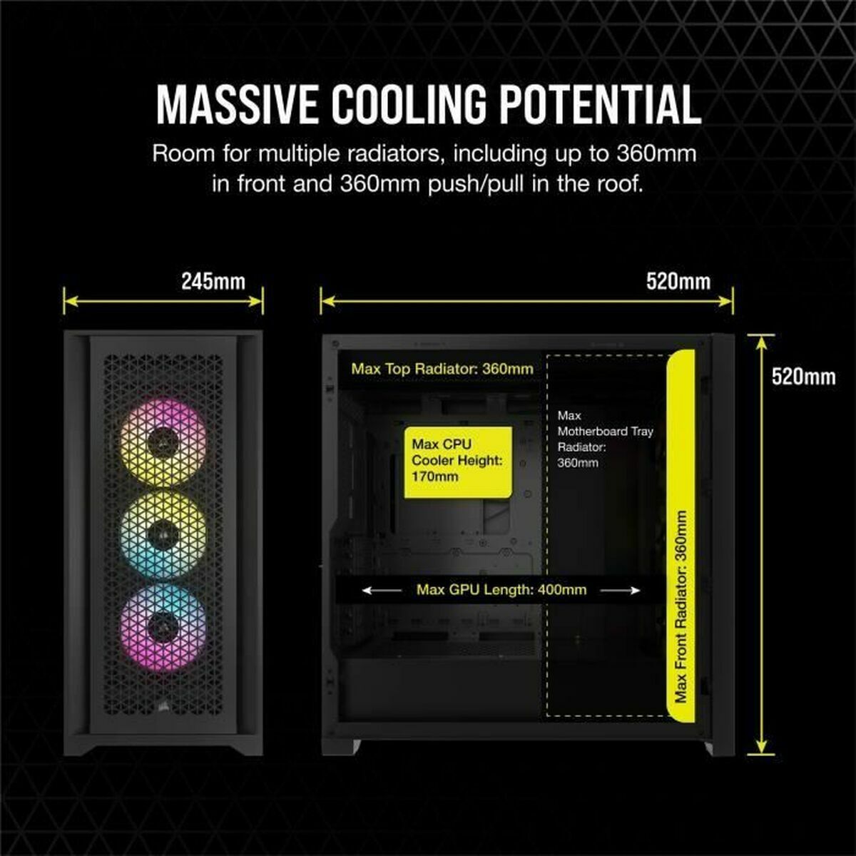 ATX Semi-tower Box Corsair CC-9011309-WW Black