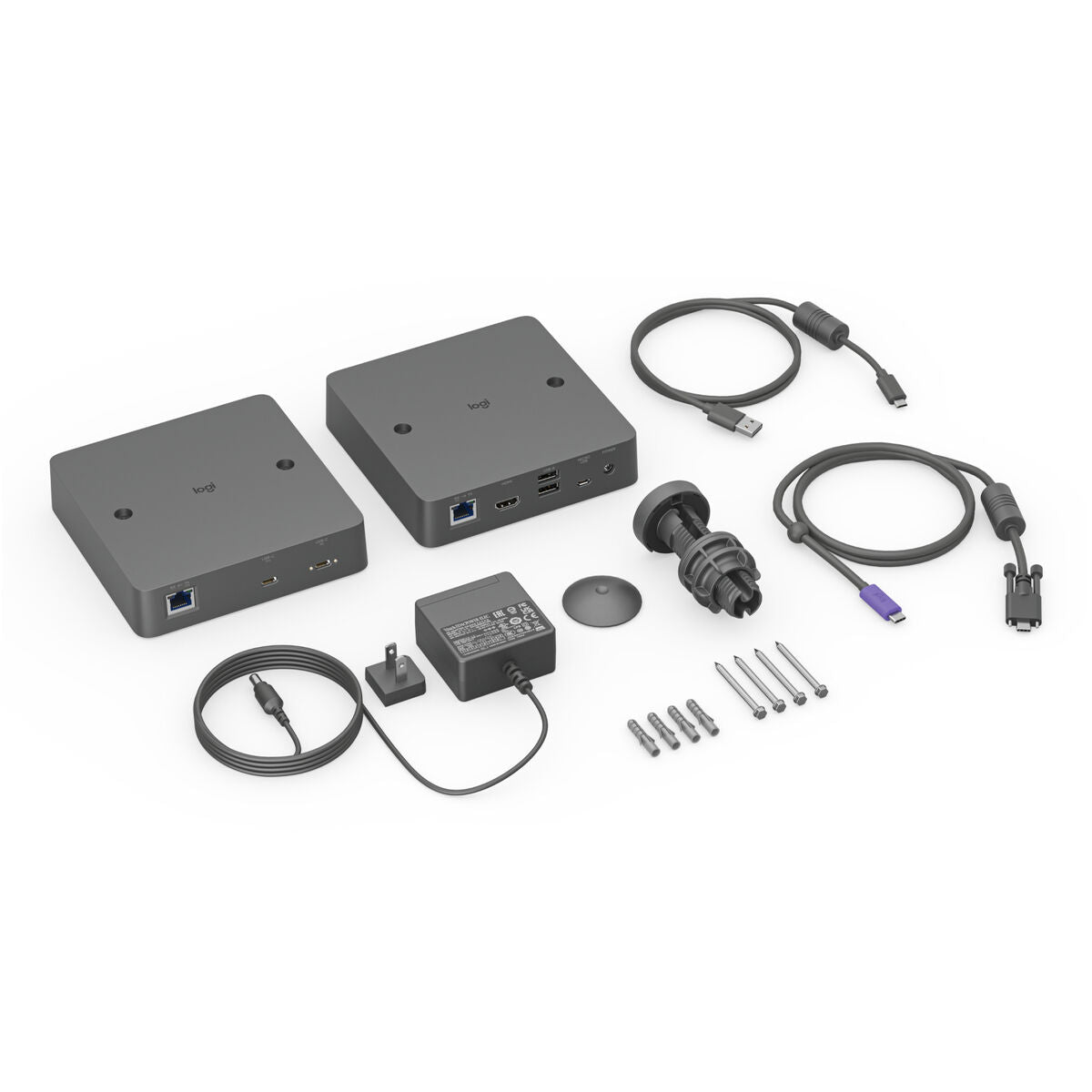 USB Hub Logitech 952-000199 Black
