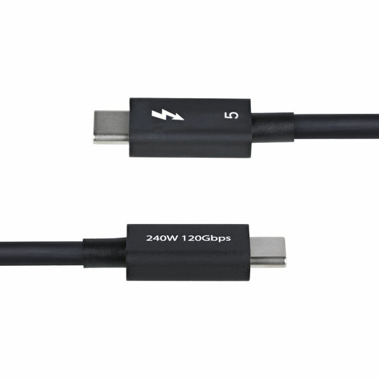 Power Cord Startech TBLT5MM80CM240W Black 80 cm