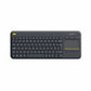 Keyboard Logitech K400 Plus Tv Black Spanish Qwerty QWERTY