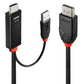 HDMI to DisplayPort adapter LINDY 41500 3 m White Black