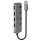 USB Hub LINDY Black Grey (1 Unit)