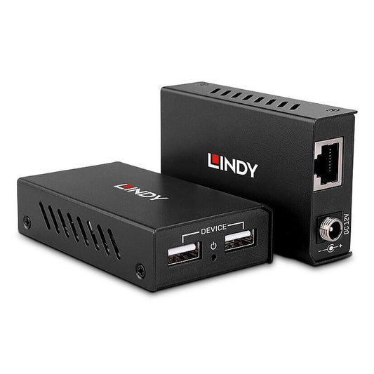 USB to RJ45 Network Adapter LINDY 43408 Black
