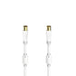 Coaxial TV Antenna Cable Hama 00205245 White 75 cm
