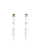 Coaxial TV Antenna Cable Hama 00205245 White 75 cm