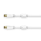 Coaxial TV Antenna Cable Hama 00205245 White 75 cm