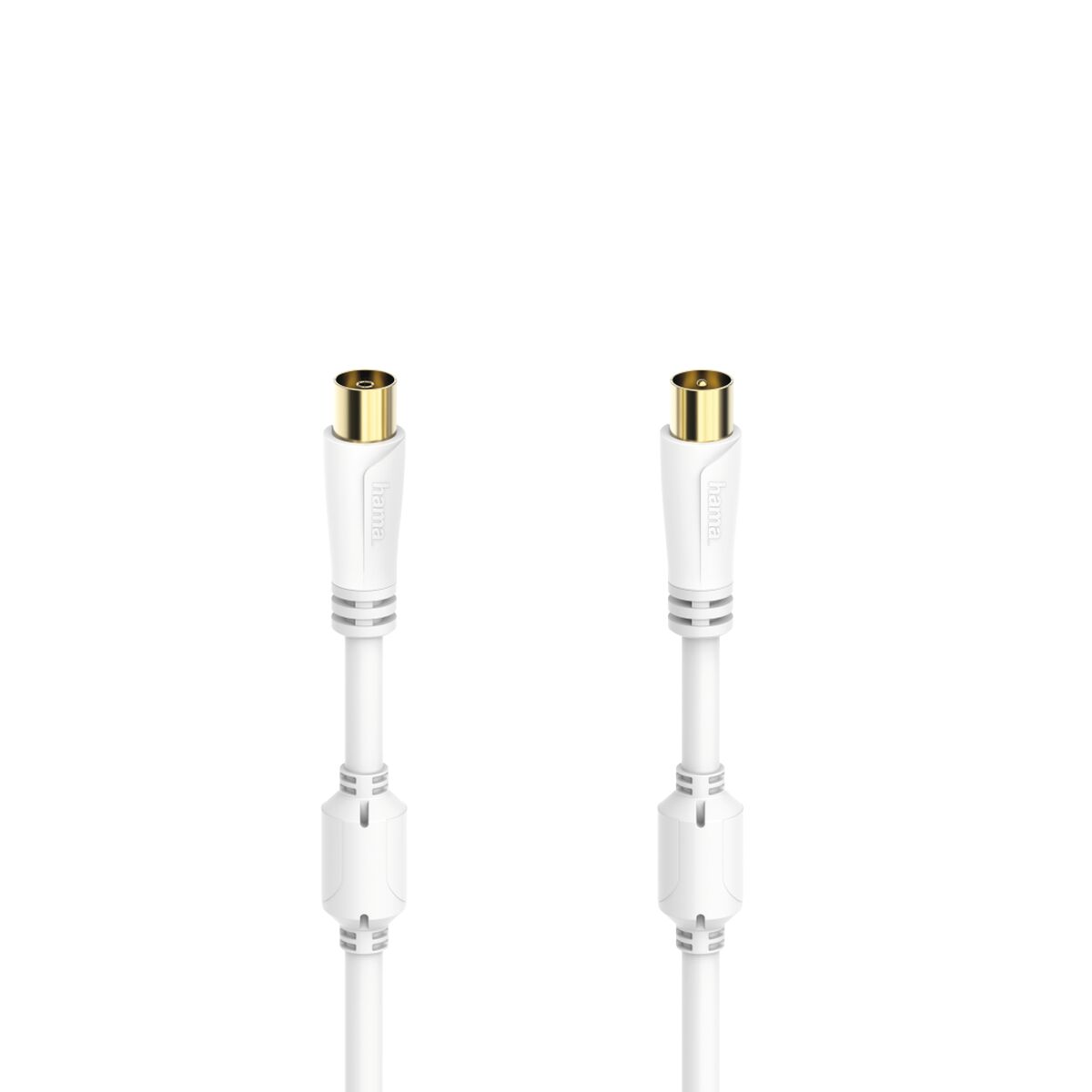 Coaxial TV Antenna Cable Hama 00205245 White 75 cm