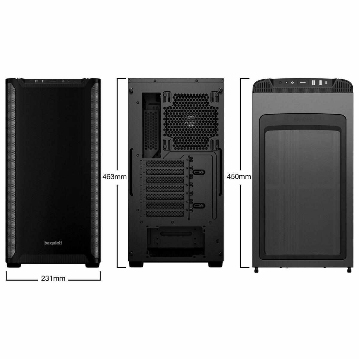 ATX Micro Box Be Quiet! BG073 Black