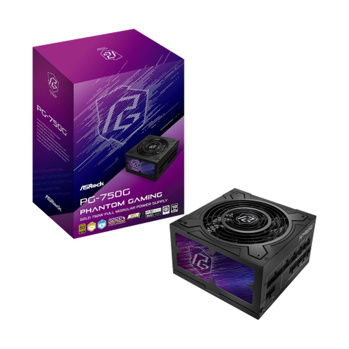 Power supply ASRock 90-UXP075-GFEAAB 750 W 80 Plus Gold