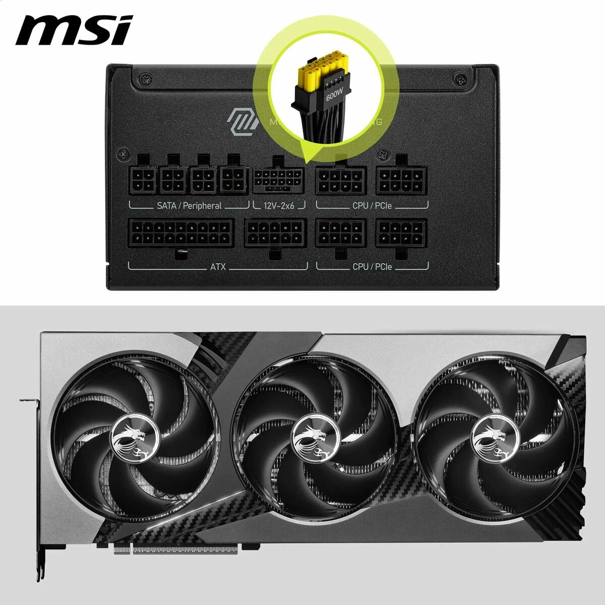 Power supply MSI 306-7ZPIY11-CE0 850 W 80 Plus Gold ATX