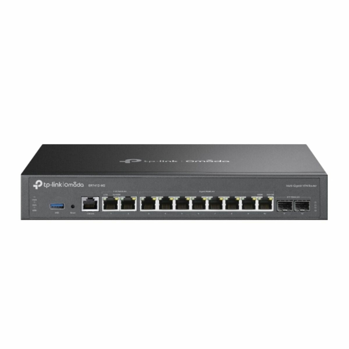 Router TP-Link ER7412-M2 Black USB RJ45 Ethernet LAN USB x 1