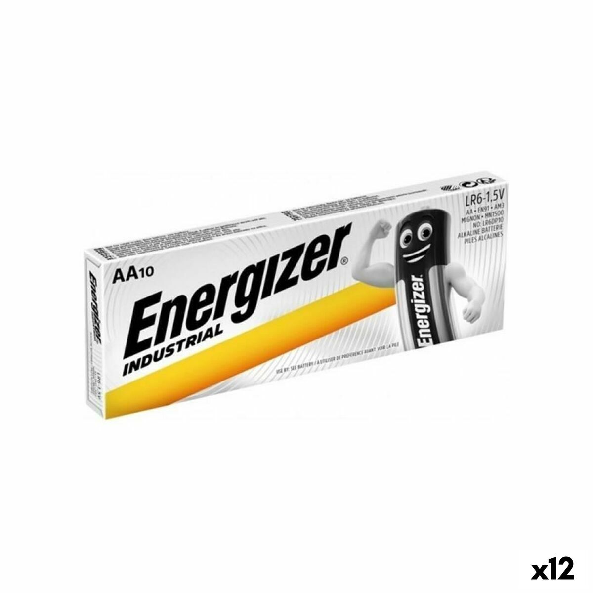 Alkaline Batteries Energizer 1,5 V AA LR6 (10 Pieces) (12 Units)