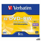 DVD+RW Verbatim 4,7 GB 4x 5 Pieces (20 Units)